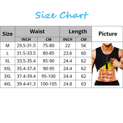 Men's Slimming Sauna Vest