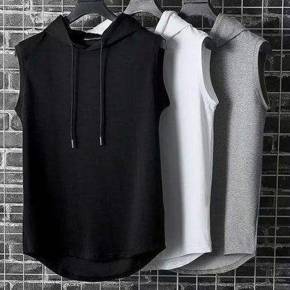 Muscle Hoodie Vest Sleeveless