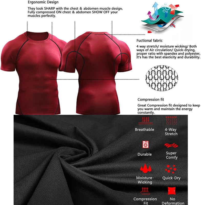 2023 Compression T-Shirt for Men