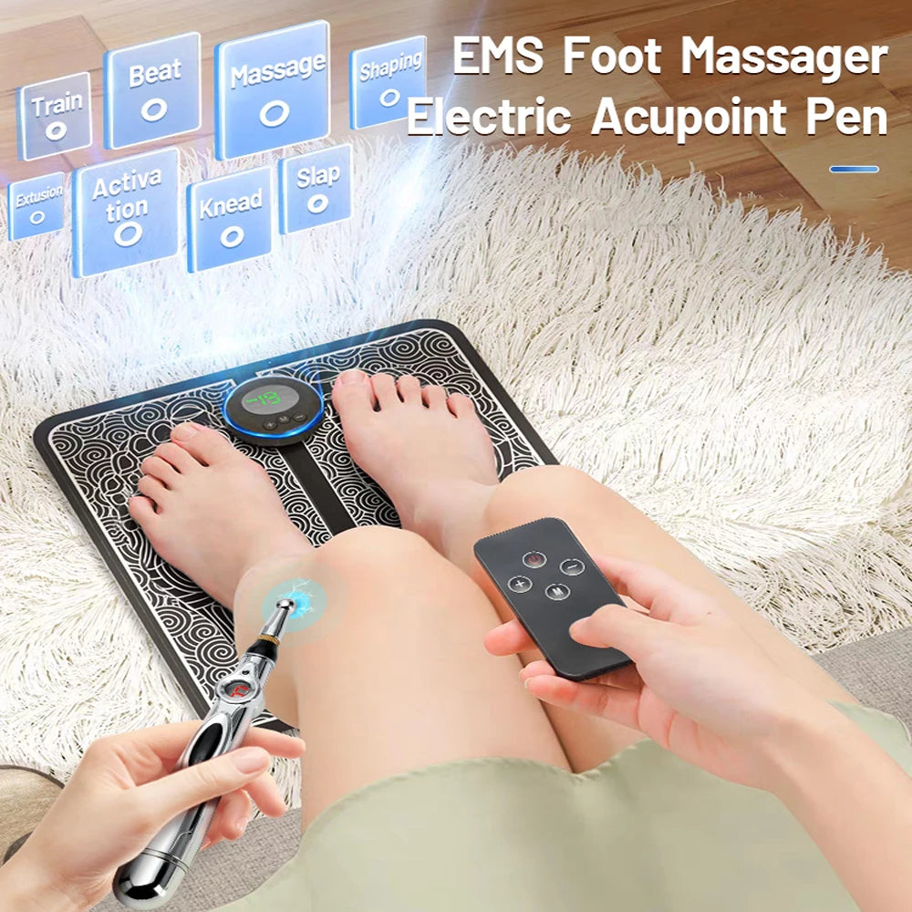 PulsePoint Foot Relaxer: EMS Massaging Mat