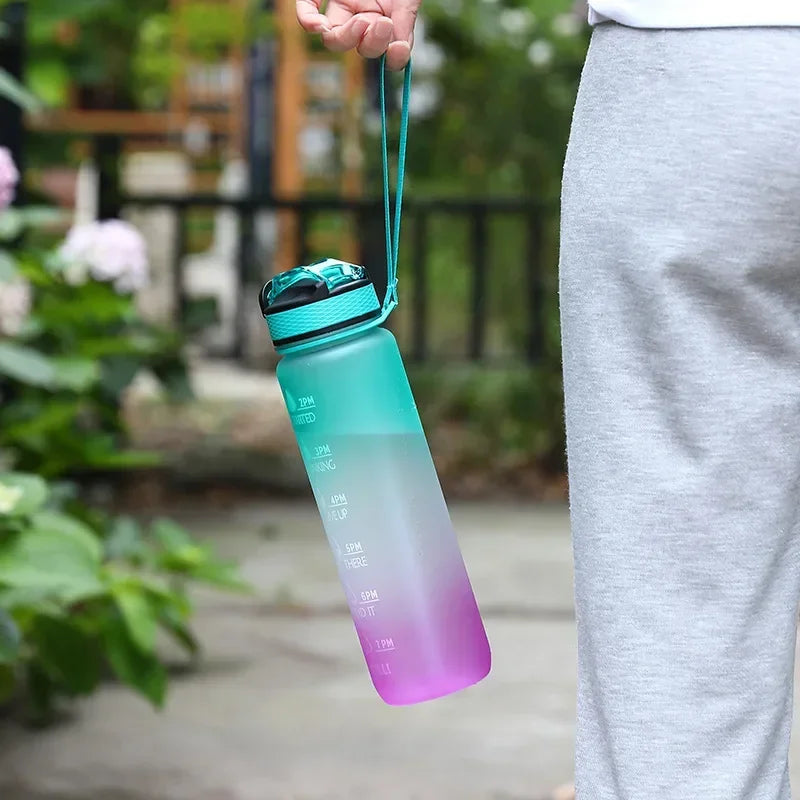 Fitness Motivational Water Bottle - 1L