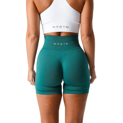 NVGTN Spandex Solid Seamless Shorts for Women